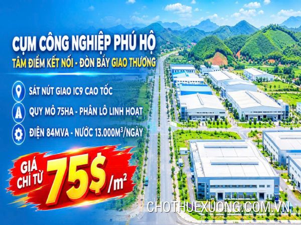 Chuyển nhượng đất tại CCN Phú Hộ- Phú Thọ