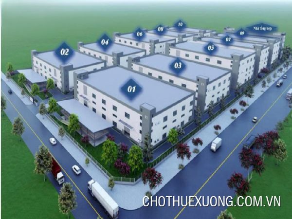 Cho thuê nhà xưởng từ 2962m2 CCN Châu Phong- Bắc Ninh